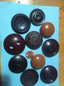 1930s VTG Celluloid Coat Buttons (lot 10)  sewing - Picture 1 of 4