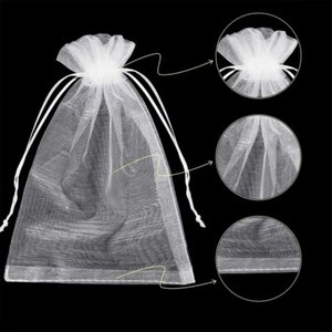 UPTO 200PCS Organza Bag Sheer Bags Candy Packaging Jewellery Gift Wedding Pouch - Picture 1 of 11