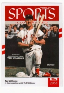 2021 Topps X Sports Illustrated Ted Williams #42 White With Red Stripes #06/70 - Picture 1 of 3