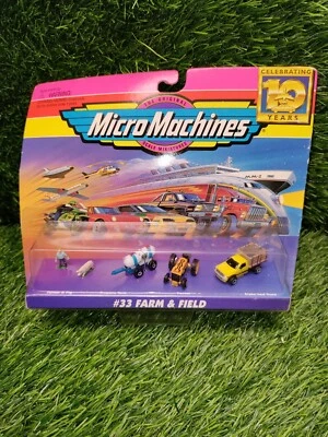 Vintage Micro Machines #33 FARM & FIELD Collection Vehicle Set Galoob 1996 - Image 1 of 2