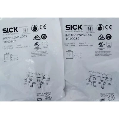New SICK IME18-12NPSZC0S IME1812NPSZC0S 1040982 PROXIMITY SWITCH DC 10-30V - Image 1 of 4