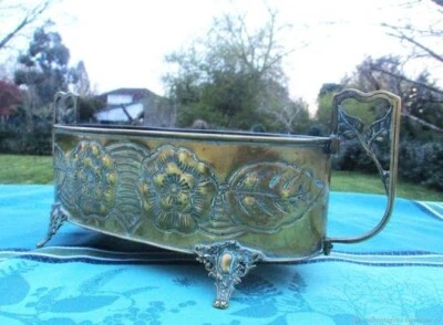 Cache pot ancien laiton bronze XIX siècle - Photo 1/4