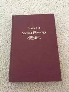 STUDIES IN SPANISH PHONOLOGY Tomas Navarro, Miami Linguistics Series 1968 1st Ed - Imagen 1 de 3
