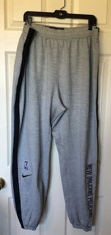 New Orleans Pelicans Men’s 3XL Gray Nike Dri-Fit NBA Warmup Pants Joggers NWT Cover