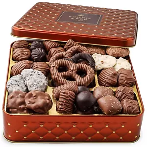 Chocolate Gift Basket, Candy Food Gifts Arrangement Platter, Gourmet Snack Box, - Picture 1 of 8