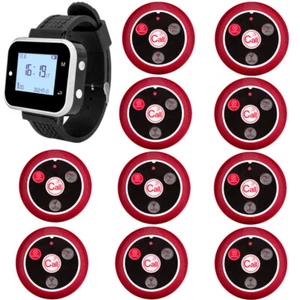 Sistema di chiamata cameriere cercapersone ristorante wireless per narghilè pulsante quattro tasti nuovo - Foto 1 di 9