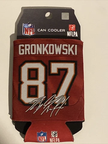 Gronkowski #87 NFL Jersey Signature Can Cooler - Tampa Bay Buccaneers Cover