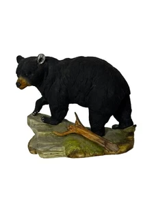 Estatuilla de oso negro Andrea by Sadek de colección hecha en Japón #5620. Porcelana - Imagen 1 de 6