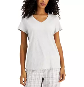 Charter Club Everyday Cotton V-Neck Pajama T-Shirt Misty Grey Heather Size 2XL - Picture 1 of 1