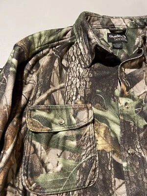 Gander Mountain Guide Series Realtree Camo Heavyweight Fleece Large Shirt - Image 1 of 3