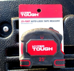 *NEW* 25-foot Auto-Lock TAPE MEASURE w/ Magnetic Face HYPER TOUGH - Picture 1 of 8