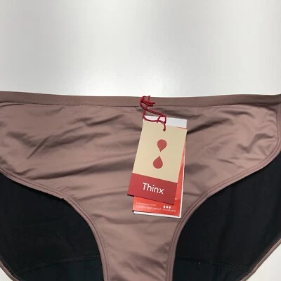 Thinx Underwear Womens Size 4X Mauve Sportslip Period Moderate Flow Hipster NWT - Image 1 of 4