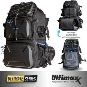 Heavy Duty Deluxe Camera Professional Backpack with Removable Gadget Bag