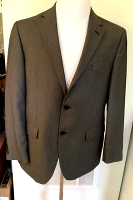 Abrigo deportivo ligero a cuadros negro Geoffrey Beene para hombre talla 42R nuevo sin etiquetas Foto 1 de 4