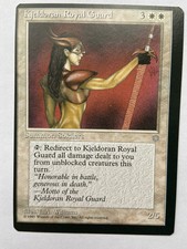 KJELDORAN ROYAL GUARD- RARE- OFF CENTRED- NM- MTG Misprint-Ice Age