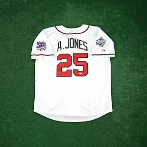 Andruw Jones signed 1999 Atlanta Braves World Series Home White Jersey BAS - Picture 1 of 6
