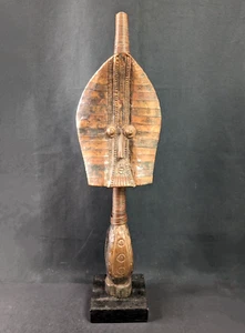 Mahongwe Statue Osseyba or Reliquary Figure Brass Kota Gabon Africa - Picture 1 of 9