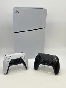 Sony PlayStation 5 Slim Disk CFI-2015 1TB con 2 controller HDMI e cavi di alimentazione - Foto 1 di 10