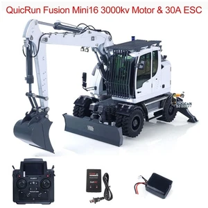 1/14 Metall 3Arms RC Hydraulischer Radbagger LR914 8CH Umkehrventil Licht Klang - Bild 1 von 12