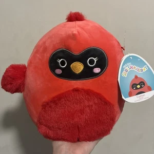 NWT Squishmallow Cazlan The Cardinal 8" Red Bird Plush Stuffed Toy - Picture 1 of 3
