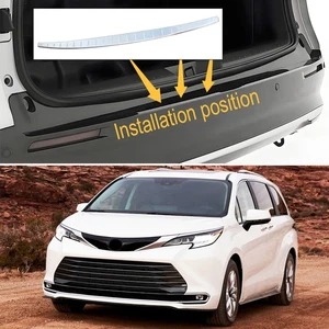 Outer Rear Bumper Guard Protector Plate Trim for 2021-2025 Toyota Sienna - Picture 1 of 8