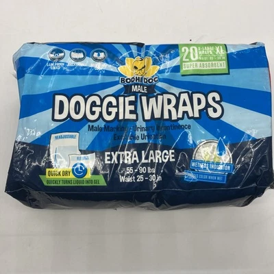 Одноразовые суперабсорбирующие подгузники для собак мужского пола 20 штук XL новые - Изображение 1 из 4