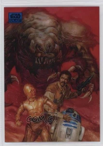 2024 Topps Chrome Star Wars Galaxy Blue Refractor /150 Rancor C-3PO R2-D2 z7j - Picture 1 of 3