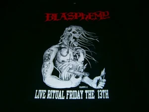 BLASPHEMY - Live Ritual Friday the 13th. Medium T-Shirt - Picture 1 of 3