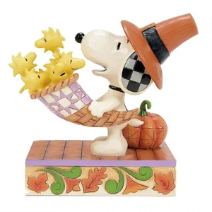 Jim Shore SNOOPY CORNUCOPIA - HARVEST HAPPINESS 6016579 NEW 2025 Halloween - Picture 1 of 4
