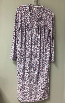 Camisón para mujer Aria mediano floral rosa ropa de dormir pijama polar bolsillos suaves Foto 1 de 4