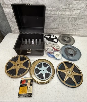 Lote de botes de carretes de película de colección estuche de almacenamiento de metal para películas para el hogar Foto 1 de 4