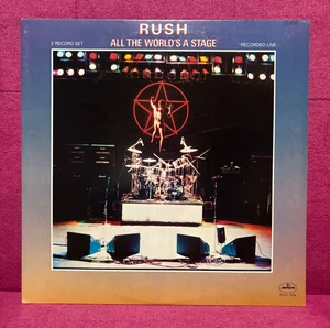 RUSH-All The World's A Stage-Live-Vinyl LP-2 Record Set 1976 Mercury - Picture 1 of 2