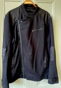 Calvin Klein Men's Black Cotton Jacket size XL - Bild 1 von 6