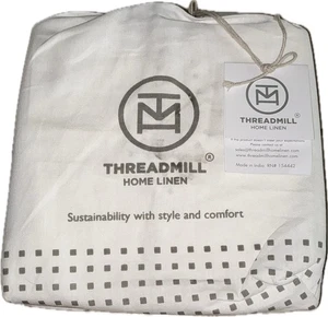 Threadmill Twin XL Bettwäsche Set 100% Baumwolle Kühlung 3 tlg. Massiv weiß - Bild 1 von 5