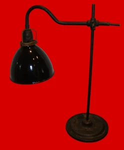 Bauhaus Tischlampe Deutschland 1920–30 höhenverstellbar emaillierter Schirm - Bild 1 von 17
