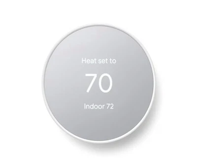 Google Nest Smart Thermostat GA01334-US Programmable WiFi Snow/White - NEW - Image 1 of 4