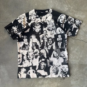 VINTAGE 1992 Marilyn Monroe AOP All Over Print Tee Single Stitch USA RARE LARGE - Bild 1 von 6