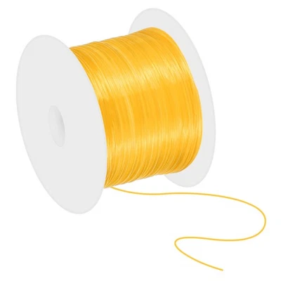 11 Yard Flache Dehnbare Armband String 1mm Elastische Schmuck Schnur Orange - Bild 1 von 4