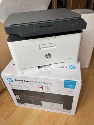 HP Color MFP 178 nw WLAN-Laser-Multifunktionsdrucker-Neuwertig voll funktioniert - Bild 1 von 4