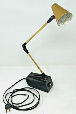 DIAX extendable desk lamp gold black vintage original  MCM Tensor 7100 gold - Image 1 of 4