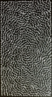 Roseanne Morton Petyar, Auténtico Arte Aborigen. Tamaño, 100cm x 50cm Hoja Medicinal Foto 1 de 4