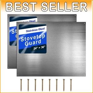 Elegante Paraspruzzi Reversibile 24" x 36" in Acciaio Inox per Protezione Cucina - Foto 1 di 8