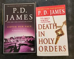 Lot of 2 P. D. James Paperbacks Death in Holy Orders & Cover Her Face - Bild 1 von 2