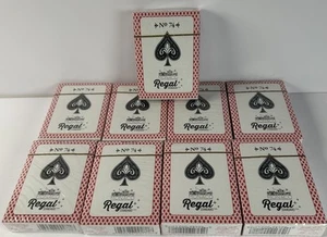 Regal Monaco No. 74 Standard Poker Red Casino Playing Cards New Lot Of 9 - Picture 1 of 4