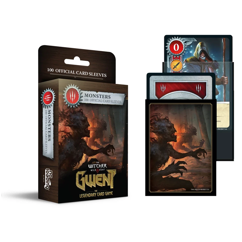 NO LOADING GAMES PREORDINE Gwent: Art Sleeves Monsters custodie per carte