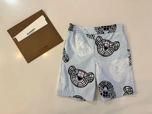 Authentic Burberry Little Boy's Roman Thomas Bear Print Shorts Size 10Y - Picture 1 of 7