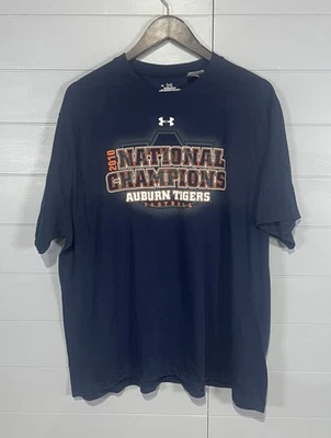 Men's Under Armour Auburn Tigers Shirt NCAA Football 2010 National Champs Sz XL - Image 1 of 4