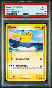 PSA 9 - 2007 POKEMON POP SERIES 5 12 PIKACHU - Picture 1 of 2