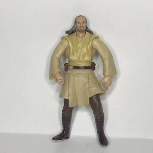 Star Wars Qui-Gon Jinn Figur Hasbro Vintage 2000 Y2K - Bild 1 von 14