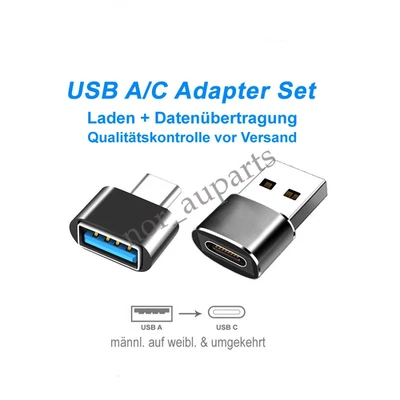 USB C auf USB A Adapter SET USB-Stick Für Samsung MacBook Buchse Xiaomi Laptop - Bild 1 von 4